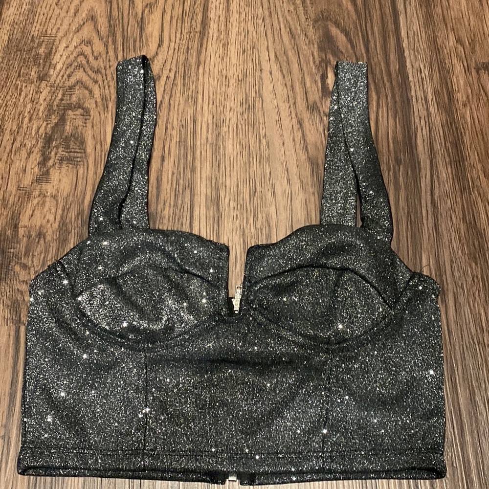 Glitter Crop Top